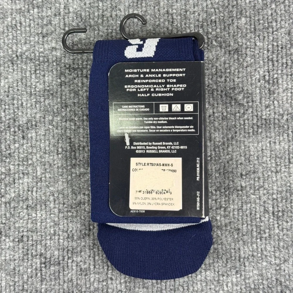 Russell Athletic Socks Youth Size 9-2.5 All Sport Navy‎ Blue Baseball USA NEW